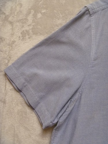 GEORGE Short Sleeve Mens Shirt Size XL 46-48 Light Blue Denim-look 100% Cotton - Picture 5 of 8