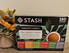 Stash Tea English Breakfast Black Tea,  30 Count (Pack of 6) - 180 Bags Ex 05/27