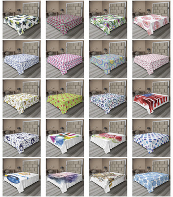 Ambesonne Watercolor Art Flat Sheet Top Sheet Decorative Bedding 6 Sizes