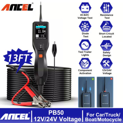 ANCEL PB50 Probe Tester Circuit Breaker 12V 24V Electrical Circuit Tester