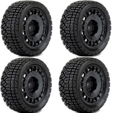 Powerhobby 1/10 Rally Car Avantgarde Mounted Tires Radial Wheels (4) Kyosho