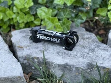 Oval Components Stem - Aero Face Plate - Black White - 1 1/8” Threadless 31.8mm