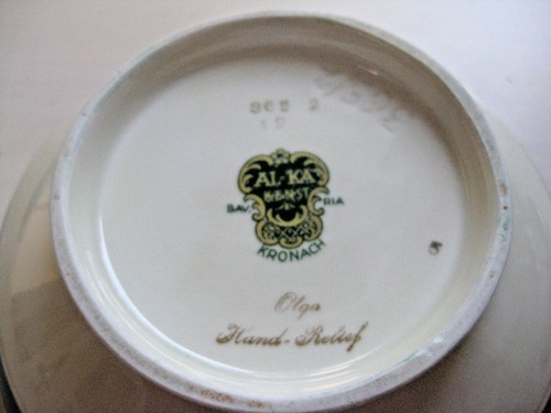 Porzellandose Deckeldose Dose ALKA Kunst handbemalt Vintage TOP Art Deco - Bild 5 von 6