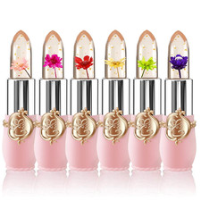 Bestland 6 Pcs/Set Flower Jelly Lipstick Set ...