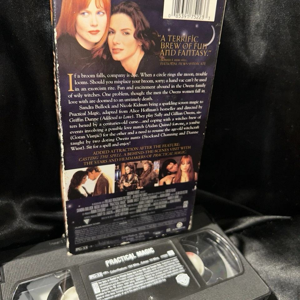 Practical Magic 1999 VHS Sandra Bullock Nicole Kidman Warner Brothers - Image 2 of 4