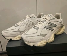New Balance 9060 Unisex Sneakers Running Shoes White Grey Men Size 16.(US)