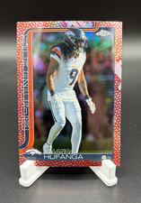 2024 Topps Chrome Talanoa Hufanga #131 Broncos Football Leather Refractor