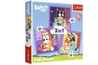 5900511348958 Puzzle 3W1. Bluey, Poznaj Bluey Trefl