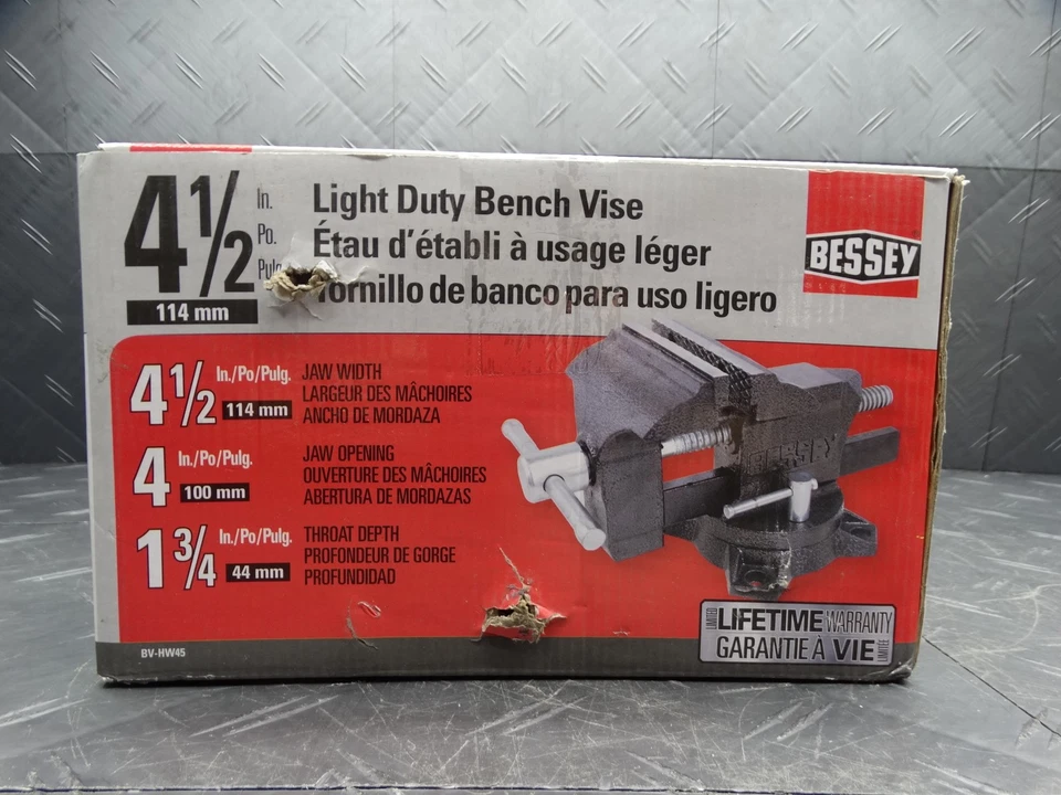 Bessey BV-HW45 4-1/2 in. Light Duty Bench Vise with Swivel Base - Image 2 of 4