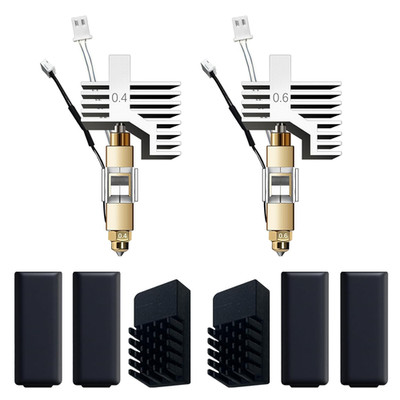 For ELEGOO Centauri Carbon Hotend Kit (2Pcs), Pre-Installed 0.4Mm/0.6Mm Hardened