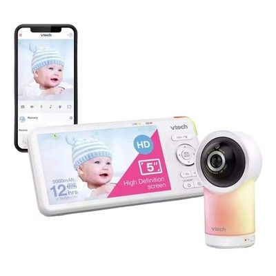 VTech RM5766HD Smart Wi-Fi Babyphone mit 5'' Bildschirm & Schwenk-Neige-Kamera
