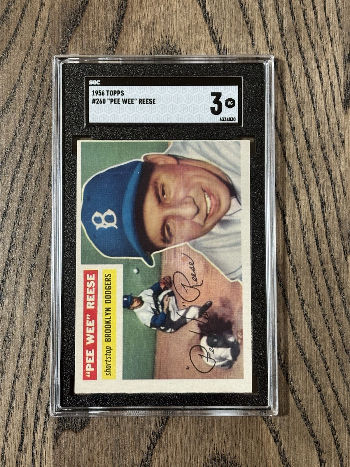 1956 Topps - Pee Wee Reese #260 SGC 3