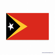 Timor-Leste Flag Sticker Decal Car Bumper Truck Motorcycle Vinyl 5x3 USA Made