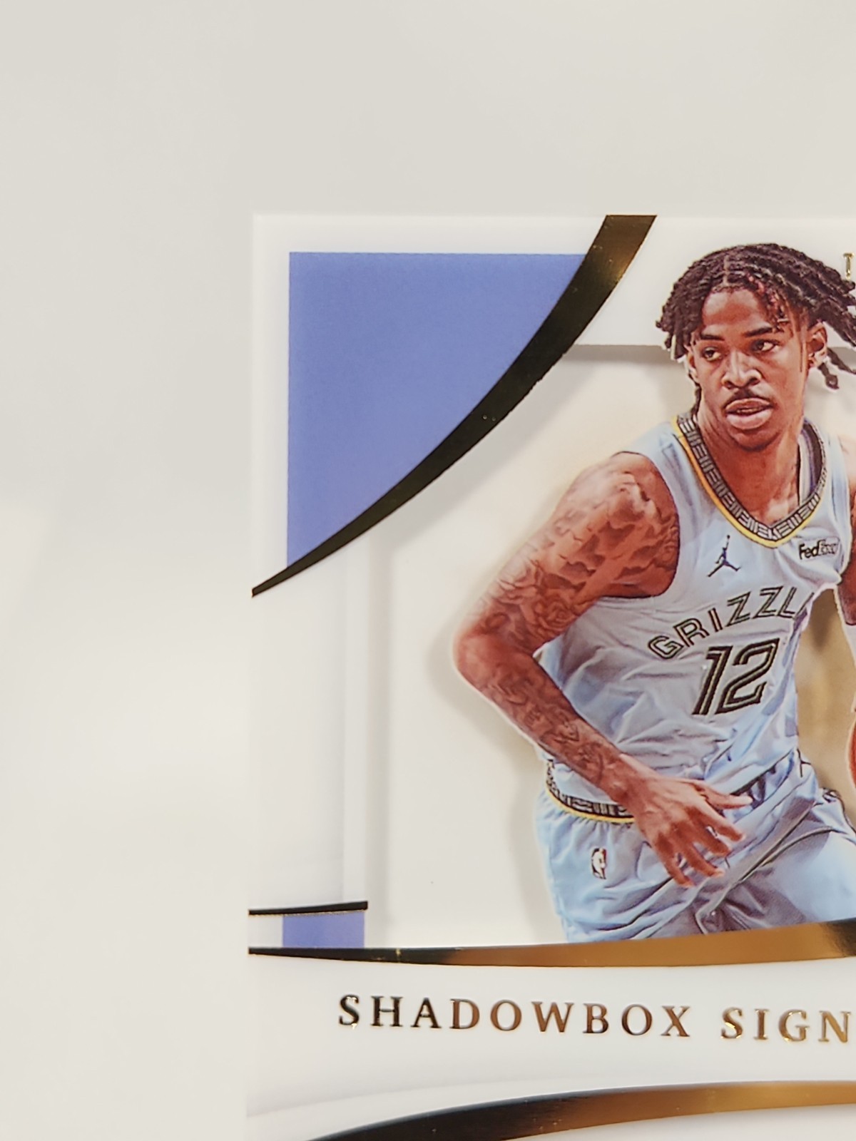 2020-21 Panini Immaculate Shadowbox Signatures Ja Morant #SHS-JAM Auto /25  view 3