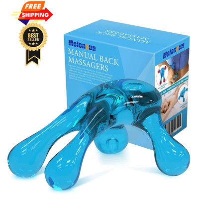 Trigger Point Massage Tool for Neck Back 1 Count (Pack of 1), Sea Blue