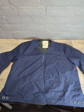British Railways DN/EN Slipover Jacket 1972 Wool 1/4 Zip Old Stock Chore Large