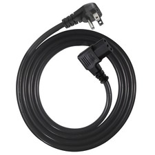 90 Degree Computer Power Cord - 6FT Right Angle IEC Power Cord Universal PC P