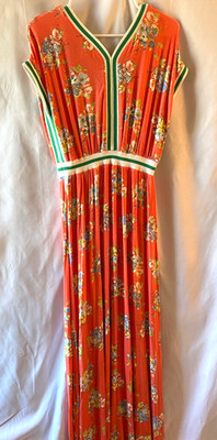 Matilda Jane Size S Maxi Dress Let s Go Together At Ease Pockets Coral Orange