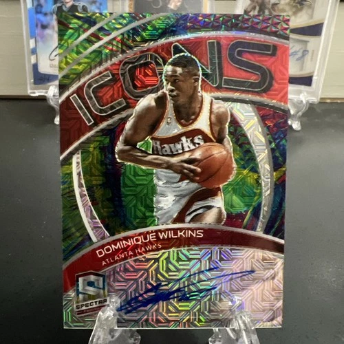 Dominique Wilkins 2020-21 Panini Spectra Icons Autograph #’d /15 Atlanta Hawks