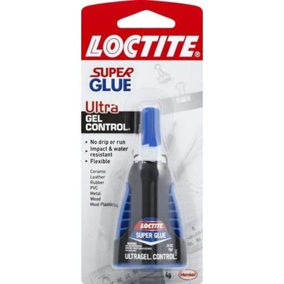 Loctite Super Glue Ultra Gel Control, Clear, 0.14 fl oz Bottle, 1 Pack
