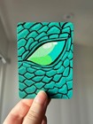 ACEO Original Acrylic Green Dragon Eye Fantasy Painting, by eepygirlstudio — photo 1