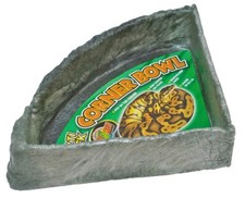 Zoo Med Repti Rock Corner Bowl XL 14in 2-Pack Reptile Terrarium Water Dish