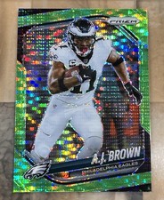 A.J. Brown 2025 Panini Prizm Green Pulsar Prizm #253 Eagles NFL