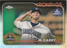 2024 Topps Pro Debut Chrome Griff McGarry Refractor SP RC Washington Nationals