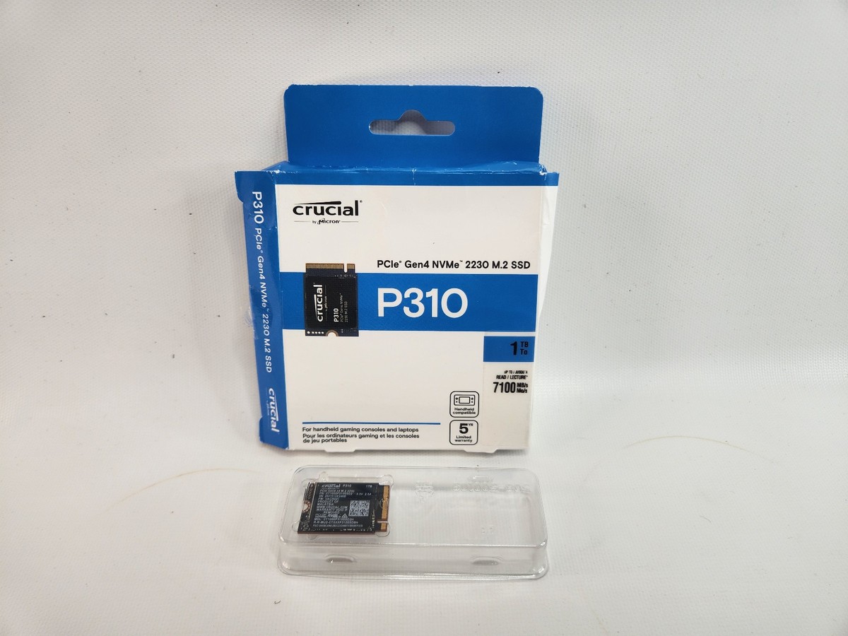 Crucial P310 1TB M.2 2230 Internal SSD PCIe Gen4 NVMe
