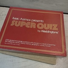 Isaac Asimov Presents SUPER QUIZ Board Game Waddington Complete 1982 1st