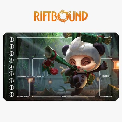 Teemo Riftbound Playmat League of Legends Playmat+Bag Trading Card Game Mat 22