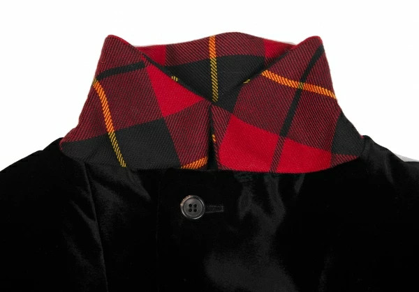 used COMME des GARCONS check patchwork jacket bla… - image 11