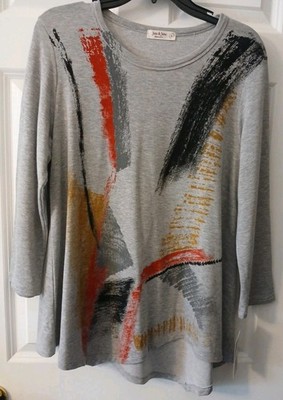 Jess & Jane Size Large Long Sleeve Style Number BT2-1402 GILDED NWT$69