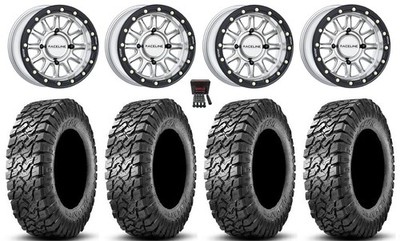 Raceline Alpha Hyper 15'' Wheels Si 34'' Predator Tires Honda Pioneer 1K / Talon