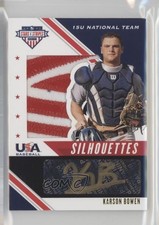 2020 USA Baseball Stars & Stripes Black Gold Prime 6/10 Karson Bowen Auto 0rd2