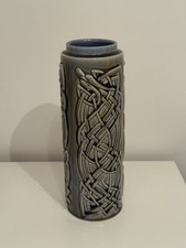 Celtic Wade Porcelain Ireland James Borsey Vase Jar Serpent Kells Snake Large