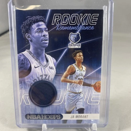 2019-20 Panini Hoops Ja Morant Rookie Remembrance SS-2 Game-Used Jersey RC!