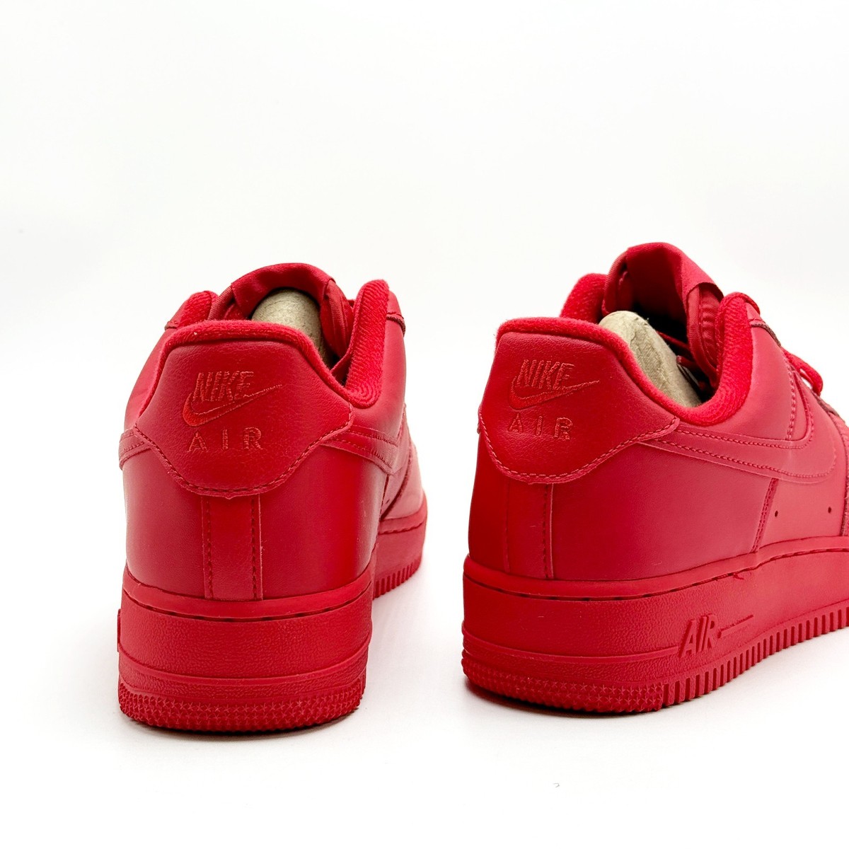 NEW* MEN Nike Air Force 1 07 LV8 1 TRIPLE RED (CW6999-600) 👍 | eBay