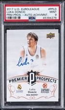 2017 UD EUROLEAGUE PREMIERE PROSPECTS AUTO ACHIEVEMENT #PPLD LUKA DONCIC PSA 9