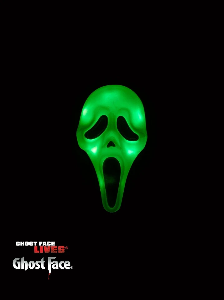 Ghost Face Color Change Mask Shroud Scream for Halloween Costume Adult - Image 2 of 4