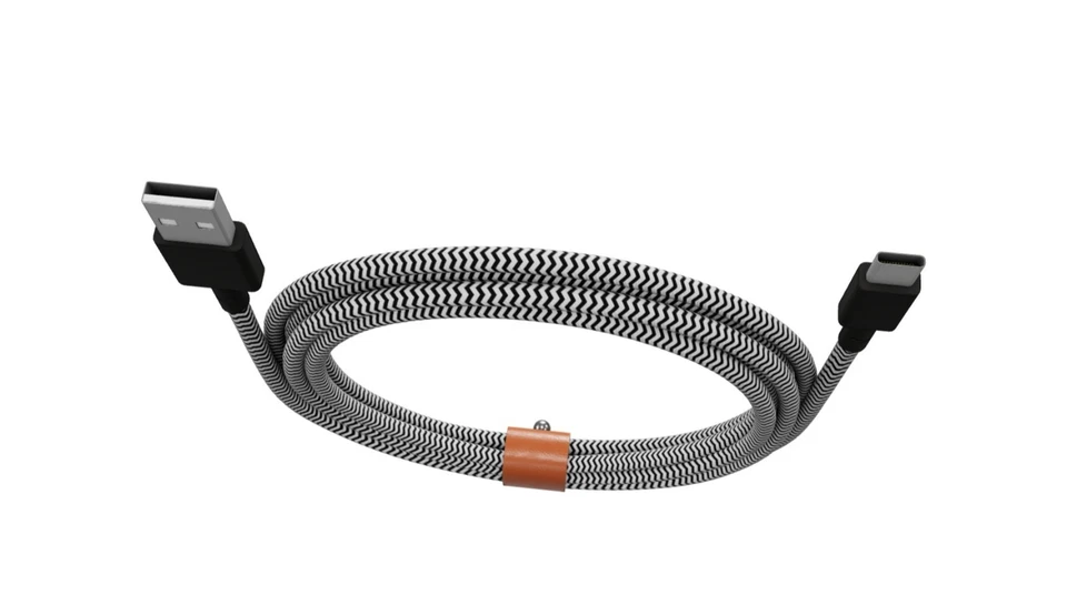 Native Union XL- 10' USB"A' to USB 'C' Charging Cable (Ultra Strength) - Zebra - Image 4 of 4