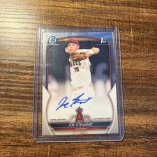 Joe Stewart 2023 Bowman Chrome 1st Auto #CPA-JST Angels