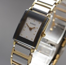 Near MINT RADO DiaStar 153.0420.3 Grey Dial Ceramic Women's Quartz Watch