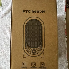 Space Heater Indoor, 900W Spaces Heater for Indoor Use, Quiet Office Black