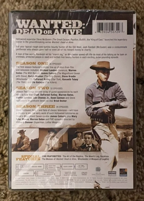 Wanted: Dead or Alive, Complete Series (DVD, 2007, 11 Disc) Steve McQueen Sealed - Image 2 of 3