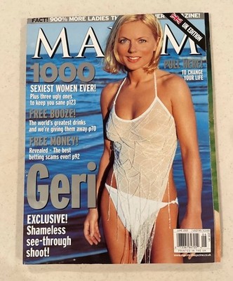 MAXIM UK magazine June 2001 GERI HALLIWELL 1000 Sexiest Women Jane Wogan Spice 