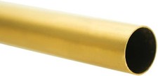 H62 1" 25mm OD Brass Tube 0.5mm Wall 300mm Length Brass Tubing Seamless Round