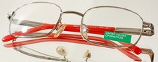 UNITED COLORS OF BENETTON BB02104 08/04 Eyeglasses SILVER New Metal 43-17-115