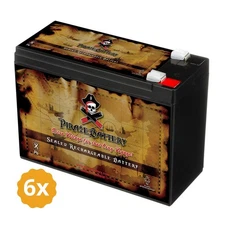 Pirate Battery 12V 10AH Battery 6PK
