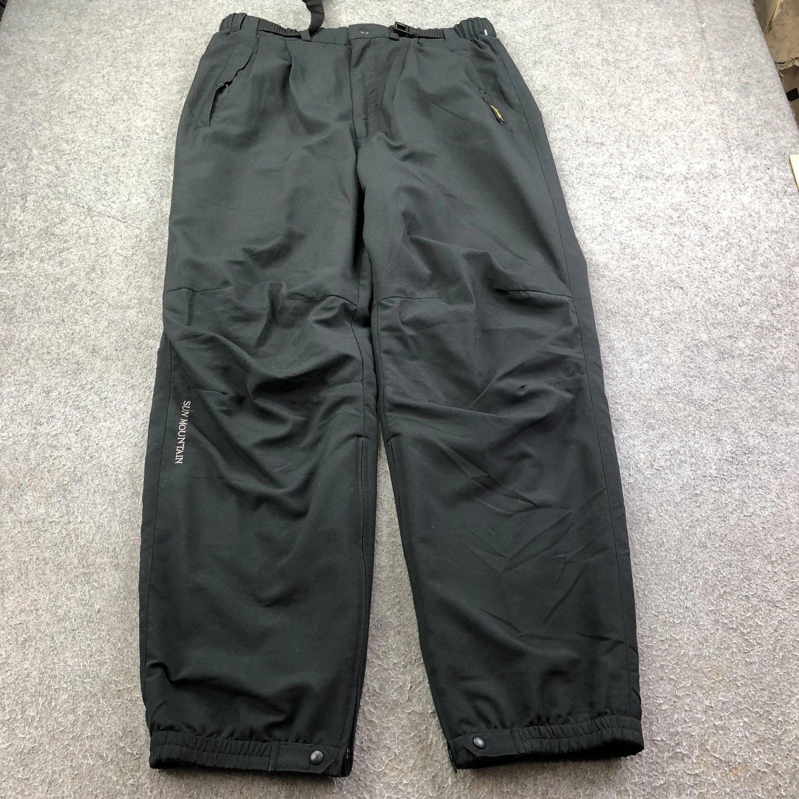 Sun Mountain Rain Pants Mens Large Black Tex Elastic Waist Waterproof Golf
Opens in a new window or 